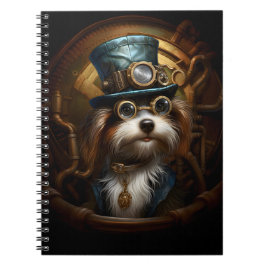 Whimsical Steampunk Dog in Kleding 033 Notitieboek