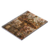Whimsical Steampunk Draaimolen Notitieboek (Linkerzijde)