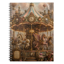 Whimsical Steampunk Draaimolen Notitieboek