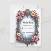 Whimsical Steampunk Elf Bruiloft RSVP Kaartje (Voorkant)