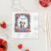 Whimsical Steampunk Elf Bruiloft Servet (Insitu)