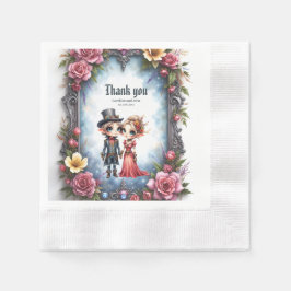 Whimsical Steampunk Elf Bruiloft Servet