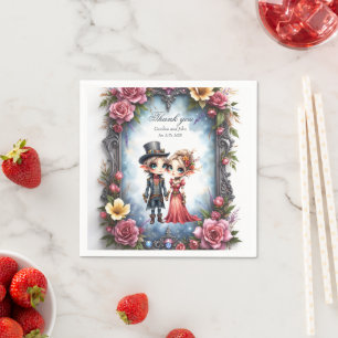 Whimsical Steampunk Elf Bruiloft  Servet