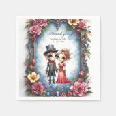 Whimsical Steampunk Elf Bruiloft Servet (Voorkant)