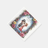 Whimsical Steampunk Elf Bruiloft Servet (Hoek)