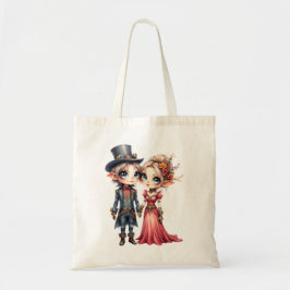 Whimsical Steampunk Elf Bruiloft Tote Bag