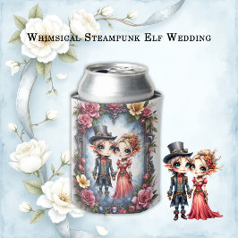 Whimsical Steampunk Elfen Huwelijk Blikjeskoeler