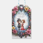 Whimsical Steampunk Elfen Huwelijk Cadeaulabel (Voorkant)