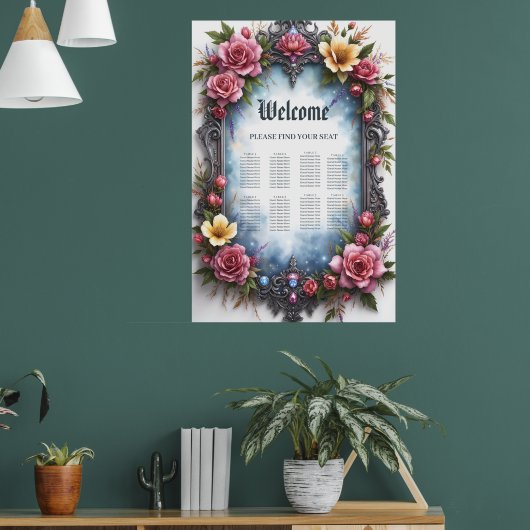 Whimsical Steampunk Elfen Huwelijk Poster (Woonkamer 1)