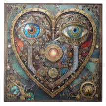 Whimsical Steampunk Hart Ik Zie Je Ik Hou Van Jou