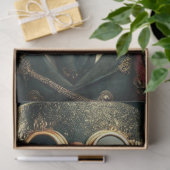 Whimsical  Steampunk Lion Decoupage Tissuepapier (Geschenk)