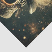 Whimsical  Steampunk Lion Decoupage Tissuepapier (Detail)