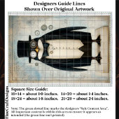 Whimsical Steampunk Pinguïn Jurk L5 Découpage Tissuepapier