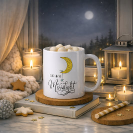 Whimsical Ster en Maan Maneschijn  Koffiemok