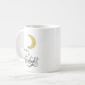 Whimsical Ster en Maan Maneschijn Koffiemok (Voorkant links)