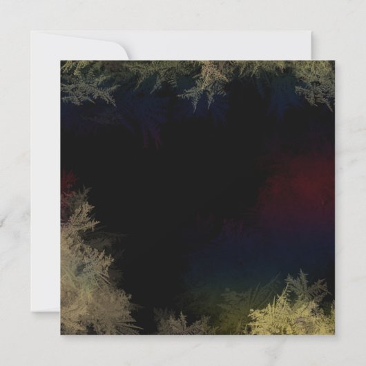 Whimsical Sterrennacht Bos Bruiloft Kaart (Achterkant)