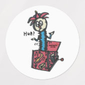 Whimsical Sticker Pack: Blue Grasshopper, doe het  (Design 1)