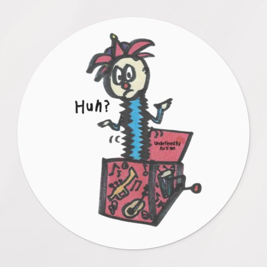 Whimsical Sticker Pack: Blue Grasshopper, doe het (Design 1)