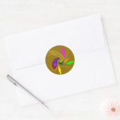 "Whimsical" Stickers (one-sheet set of 20) (Envelop)
