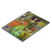 Whimsical Stier Vrouw Celestiale Collage Fantasie Notitieboek (Linkerzijde)