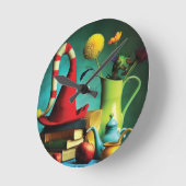 Whimsical Stilleven Wandklok (Hoek)