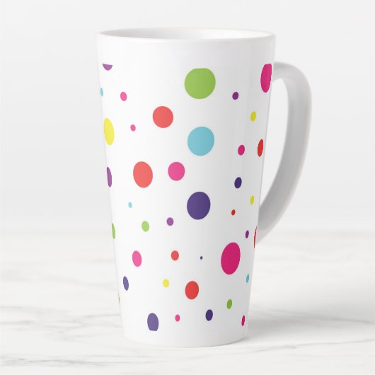 Whimsical Stippen Latte Mok (Rechterhoek)