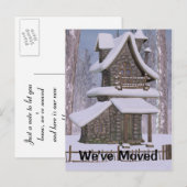 Whimsical Stone House Adreswijziging Post Kaart (Voorkant / Achterkant)