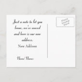 Whimsical Stone House Adreswijziging Post Kaart (Achterkant)