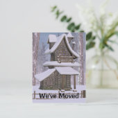Whimsical Stone House Adreswijziging Post Kaart (Staand voorkant)