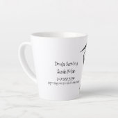 Whimsical Stork Doula Promotional Latte Mok (Linkerhoek)