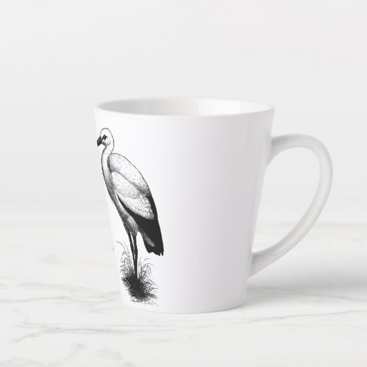 Whimsical Stork Doula Promotional Latte Mok (Rechts)