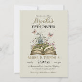 Whimsical Story Magic Book Thema Verjaardagsfeest Kaart (Voorkant)