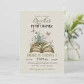 Whimsical Story Magic Book Thema Verjaardagsfeest Kaart (Staand voorkant)