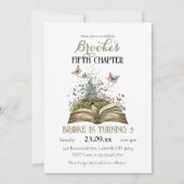 Whimsical Story Magic Book Thema Verjaardagsfeest Kaart (Voorkant)