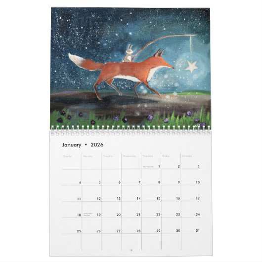 Whimsical Storybook Art Calendar by Andrea Doss Kalender (Jan 2026)