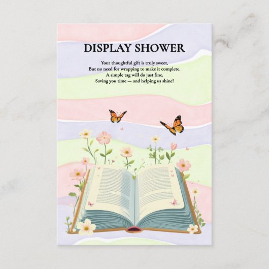 Whimsical Storybook Baby shower Informatiekaartje (Voorkant)