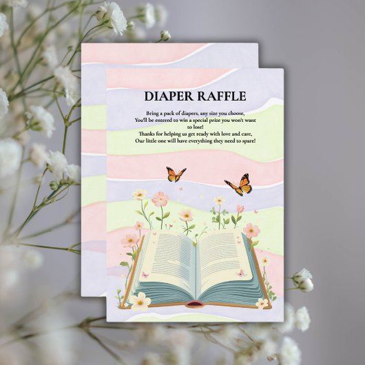 Whimsical Storybook Baby shower Informatiekaartje