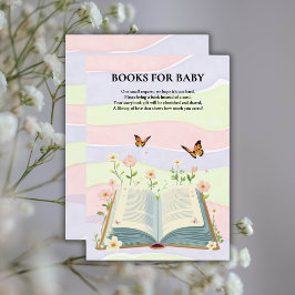 Whimsical Storybook Baby shower Informatiekaartje