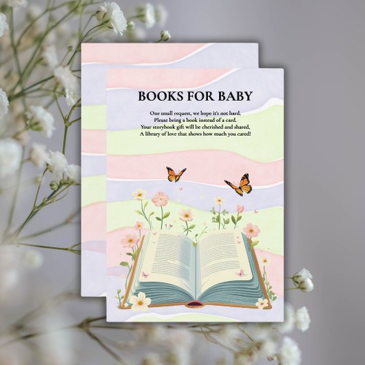 Whimsical Storybook Baby shower Informatiekaartje