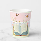 Whimsical Storybook Baby shower Papieren Bekers (Achterkant)