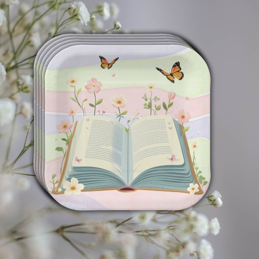 Whimsical Storybook Baby shower Papieren Bordje