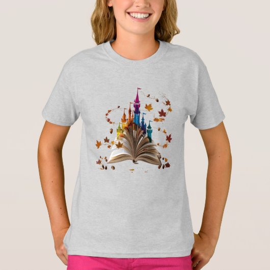 Whimsical Storybook Castle Kids T-Shirt – Enchante (Voorkant)