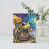 Whimsical Storybook Frog Briefkaart (Staand voorkant)
