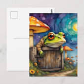 Whimsical Storybook Frog Briefkaart (Voorkant / Achterkant)