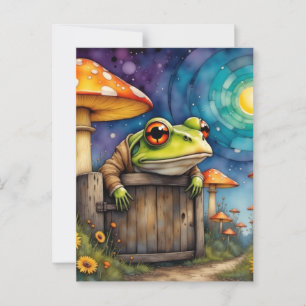 Whimsical Storybook Frog Briefkaart
