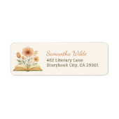 Whimsical Storybook Wildflower Chic Retouradres Etiket (Voorkant)