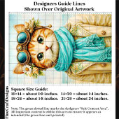 Whimsical Strand Steampunk Kat FE8 Decoupage Tissuepapier