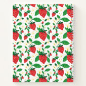 Whimsical Strawberry Floral Illustrated Notitieboek (Achterkant)