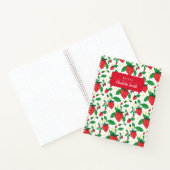 Whimsical Strawberry Floral Illustrated Notitieboek (Binnen)