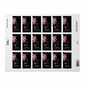 Whimsical String Lights Black Etiket (Full Sheet)